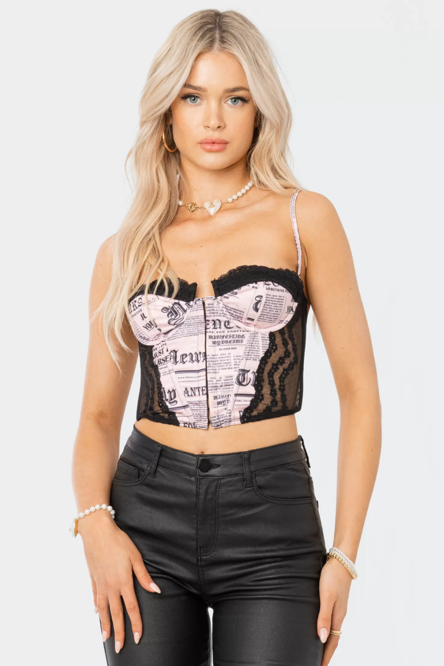 edikted Off The Press Corset Top* Corsets | Corsets