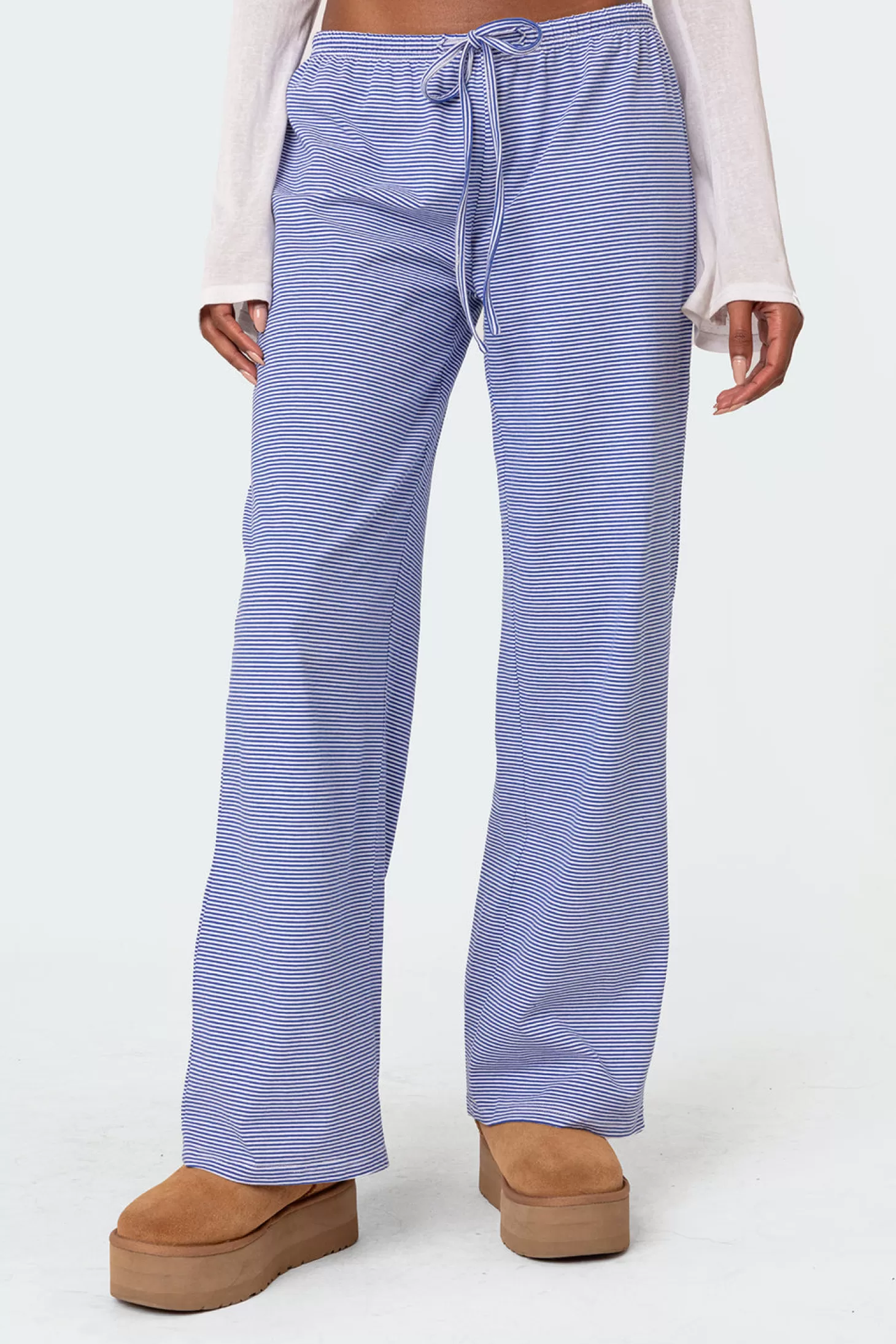 edikted Olivia Striped Loose Fit Pants* Pants | Pants