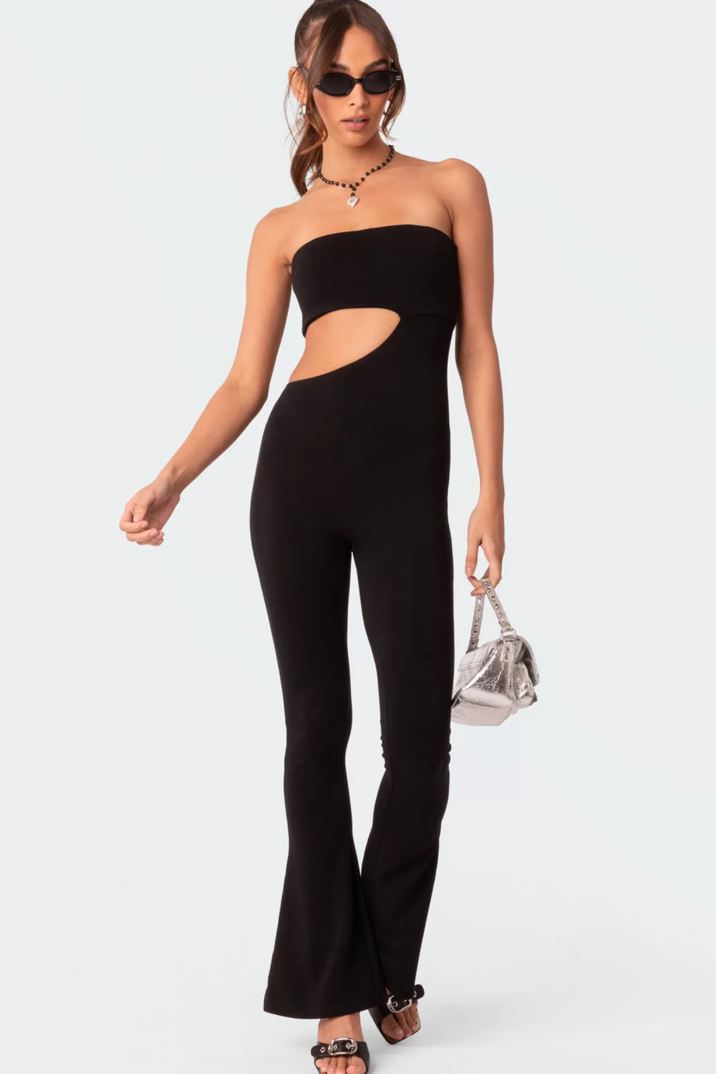 edikted Ollie Cut Out Flared Jumpsuit* Jumpsuits & Rompers