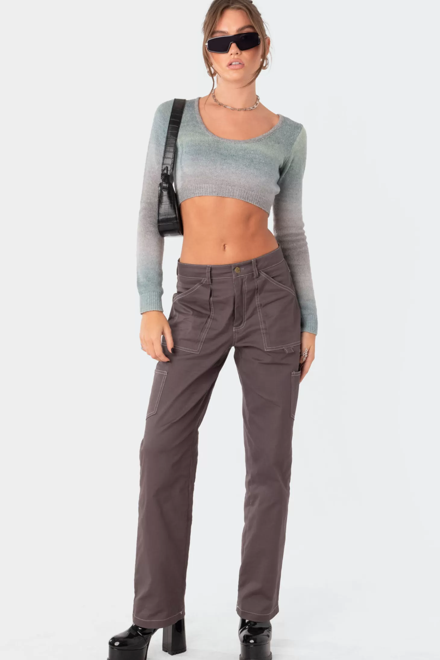 edikted Ombre Cropped Sweater* Crop Tops | Long Sleeve Tops