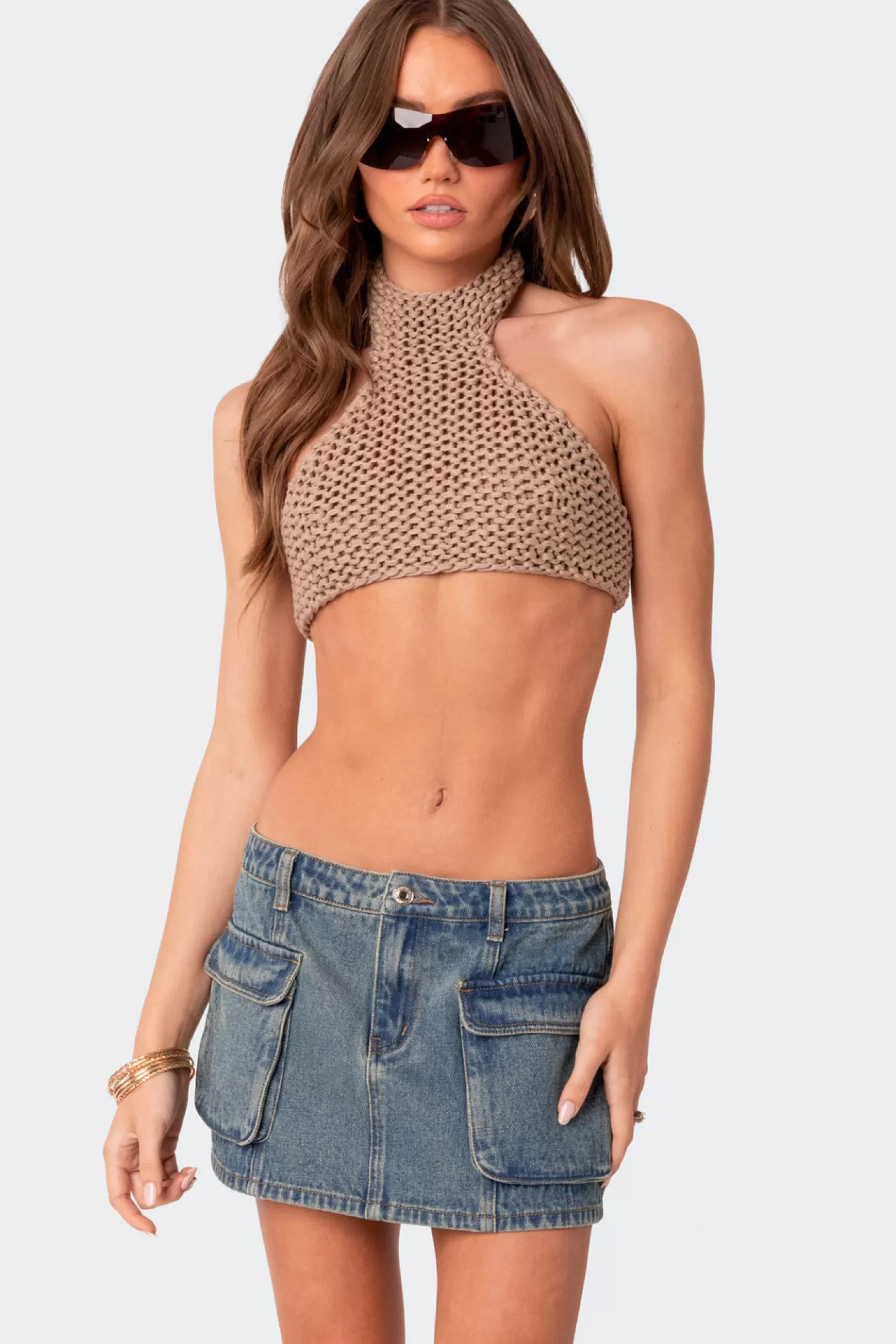 edikted On Knit Open Back Crop Top* Crop Tops | Knitted Tops