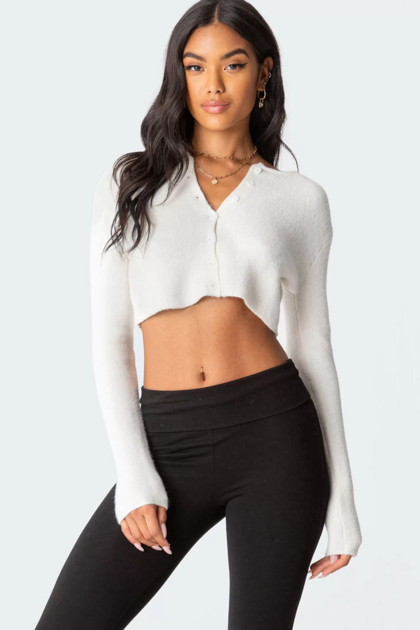 edikted Otto Cropped Cardigan* Sweaters & Cardigans | Crop Tops