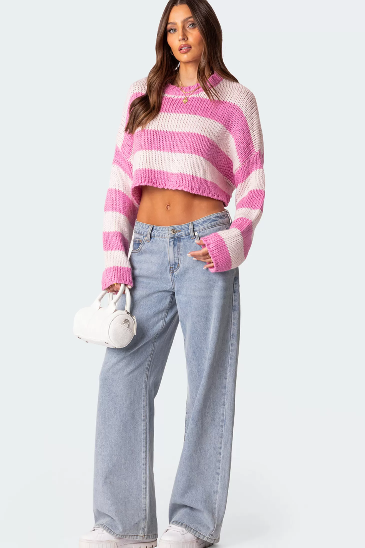 edikted Ozzy Cropped Knitted Sweater* Crop Tops | Sweaters & Cardigans