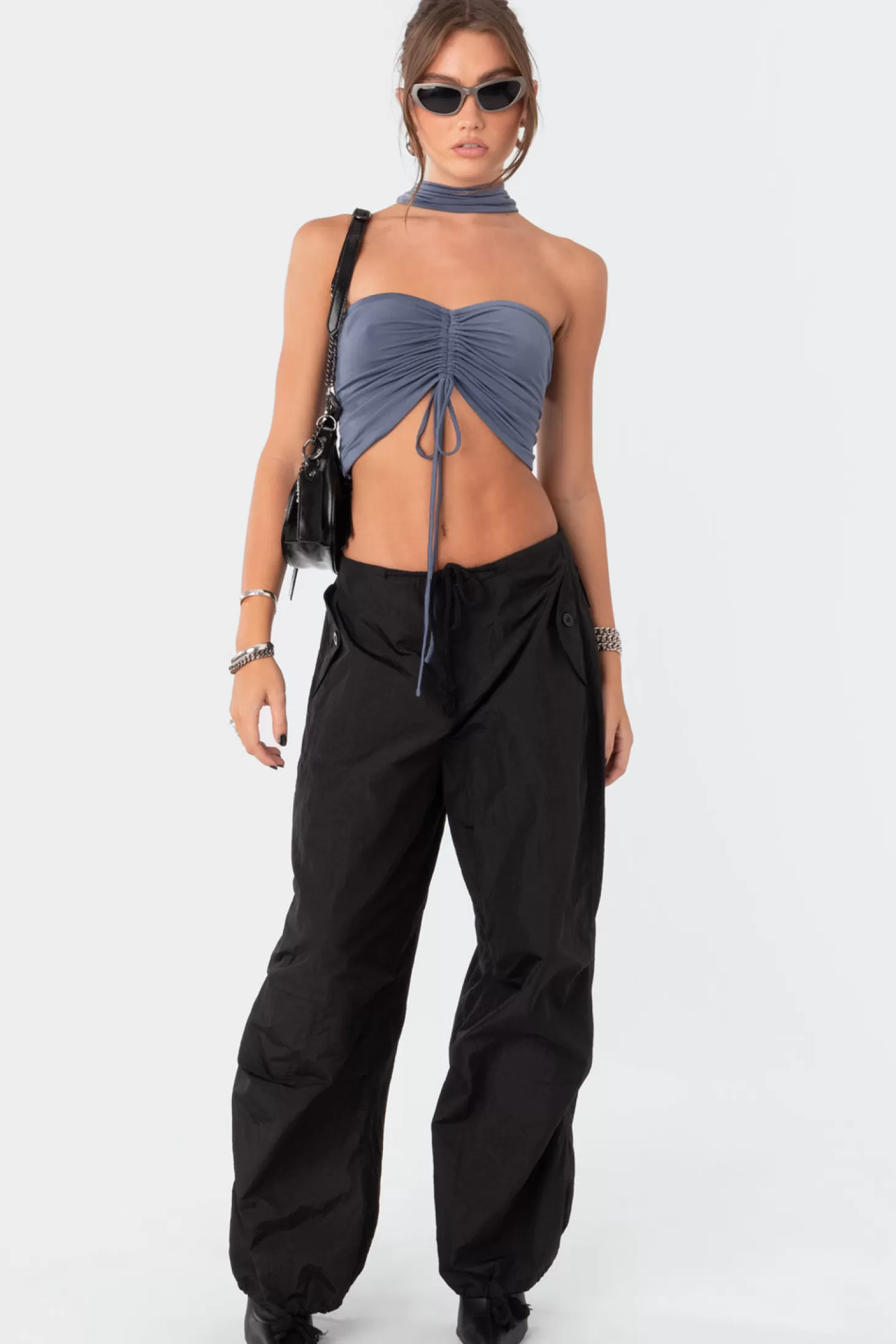 edikted Paloma Drawstring Choker Top* Crop Tops | Strapless Tops