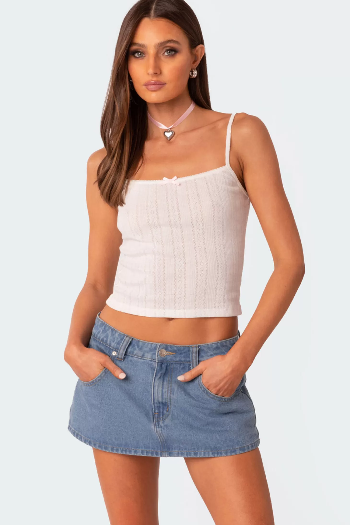 edikted Pointelle Tank Top* Tank Tops | Tops