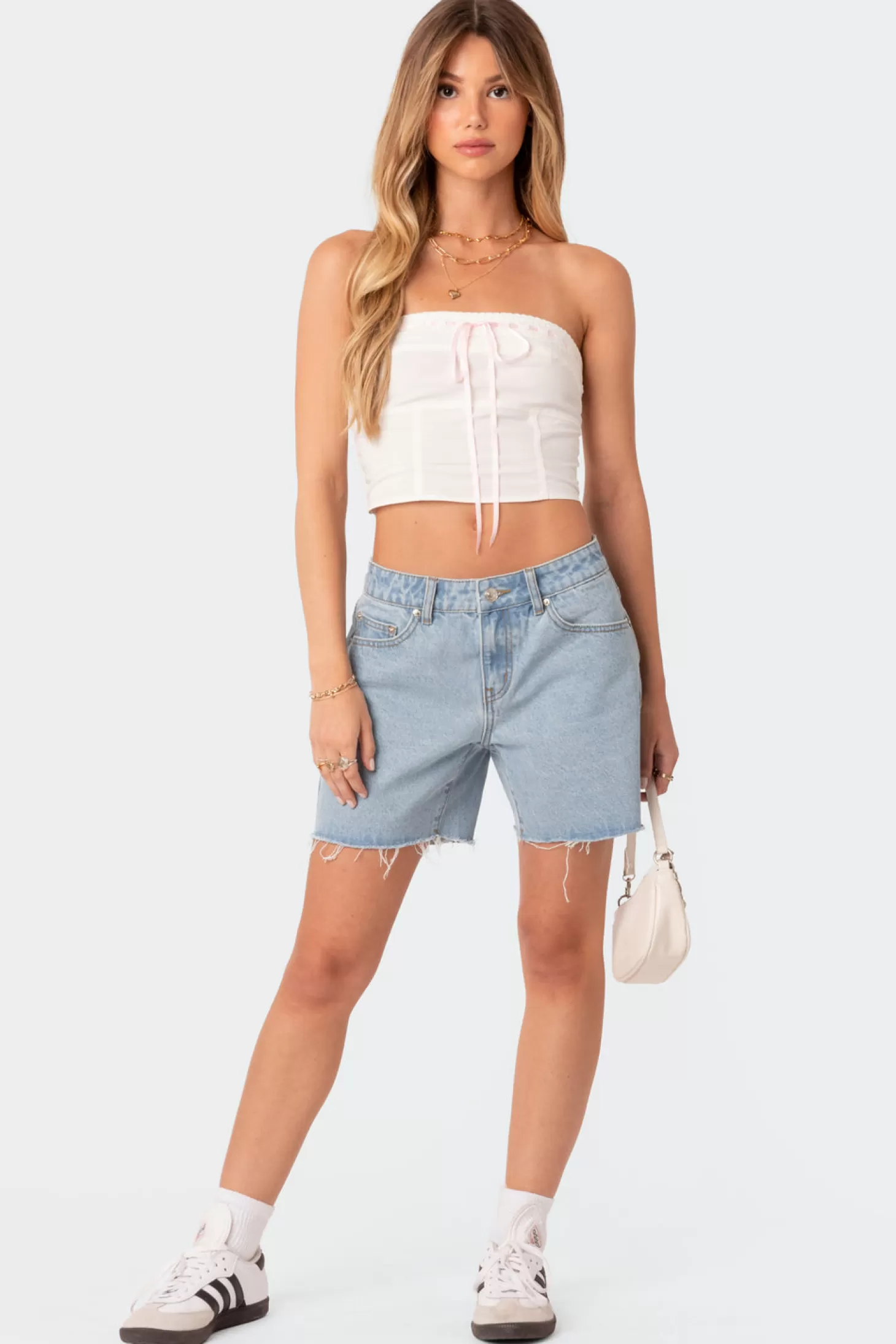 edikted Poplin Bustier Top* Strapless Tops