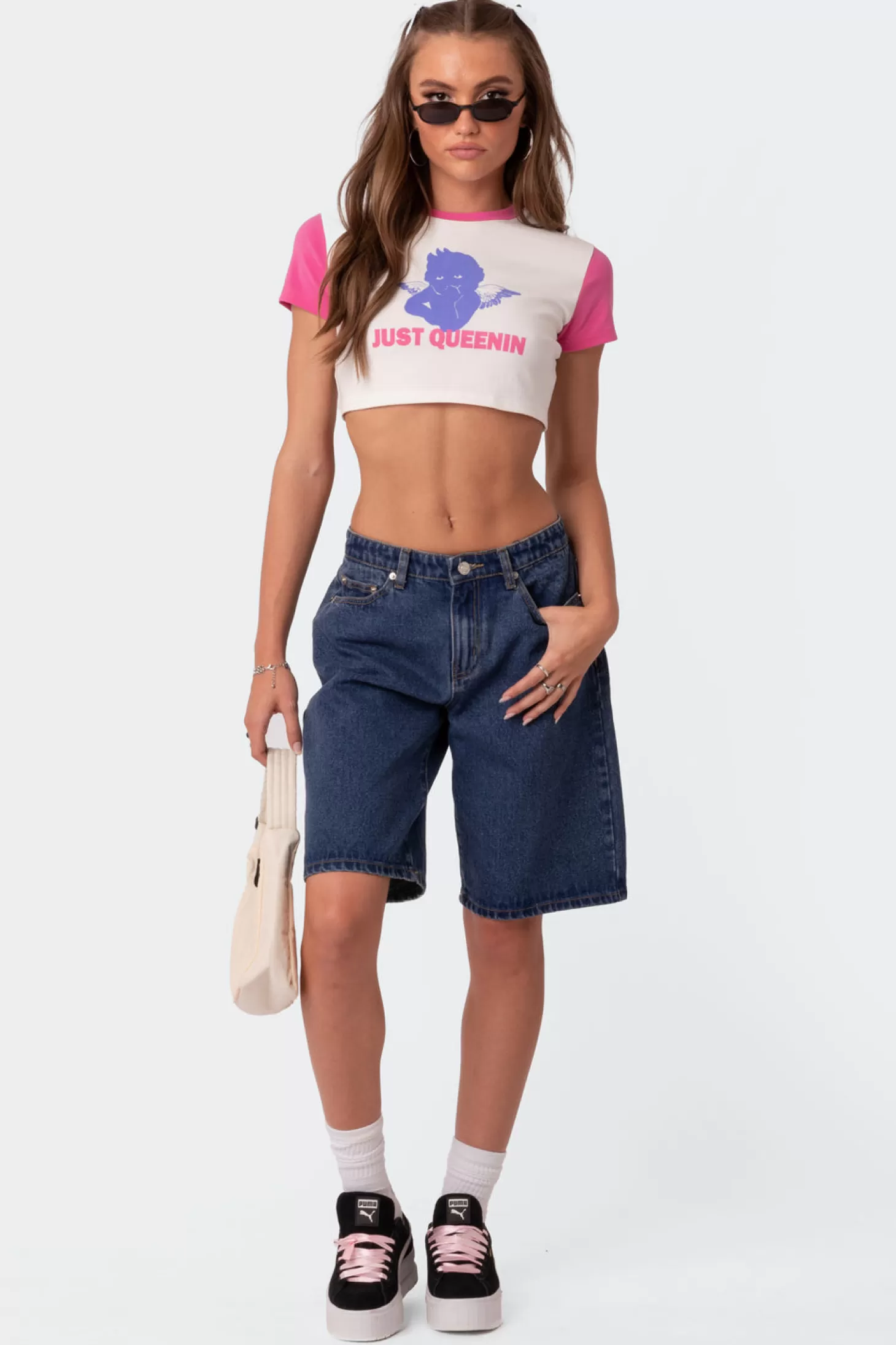 edikted Queenin Cropped T Shirt* Crop Tops | T-Shirts