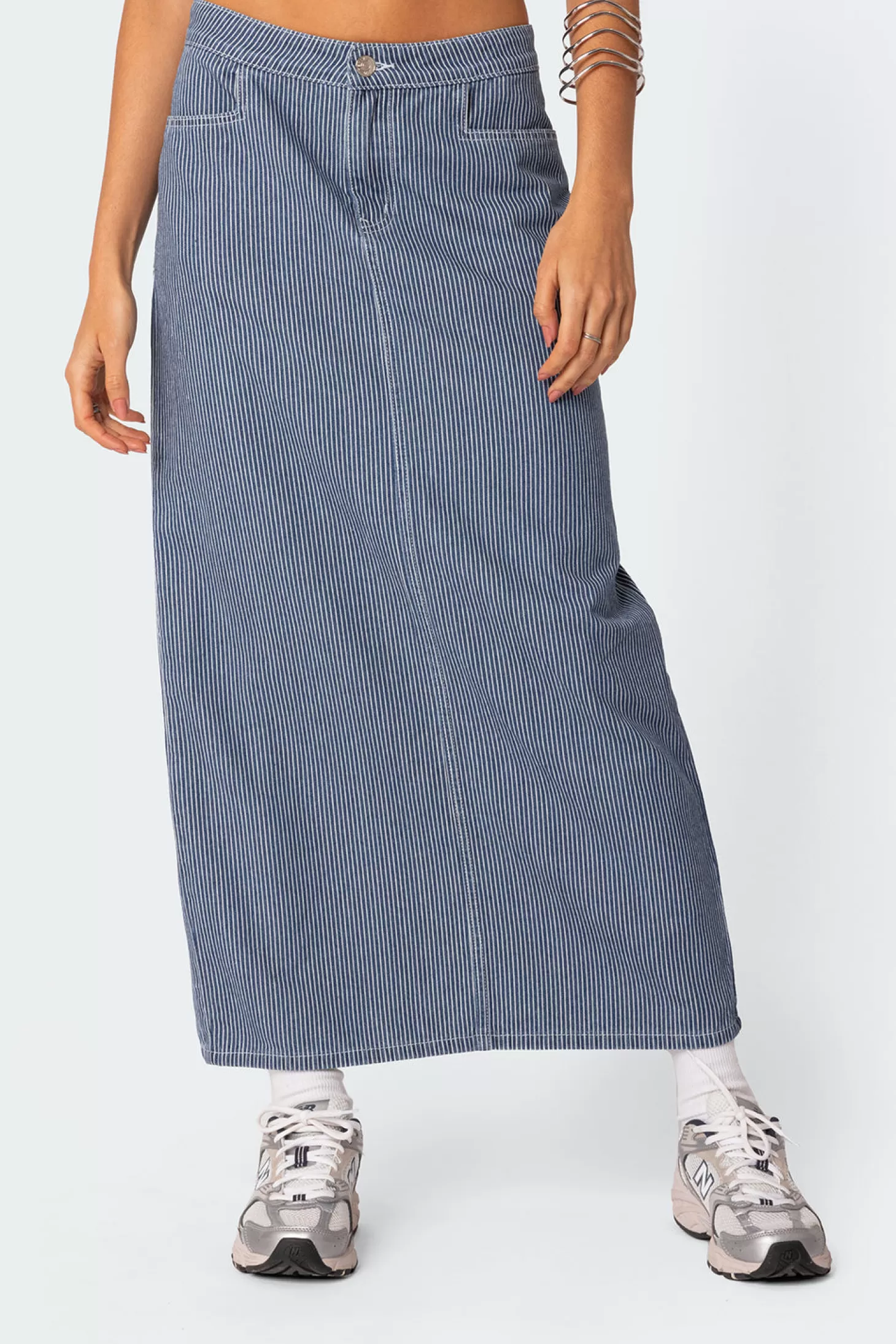 edikted Railroad Denim Maxi Skirt* Skirts | Skirts