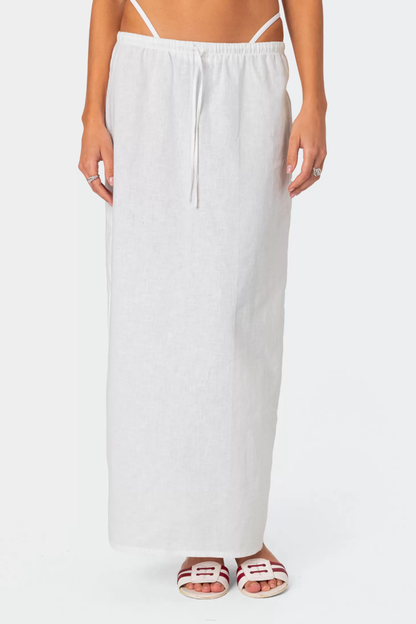 edikted Rayla Linen Look Maxi Skirt* Skirts | Skirts