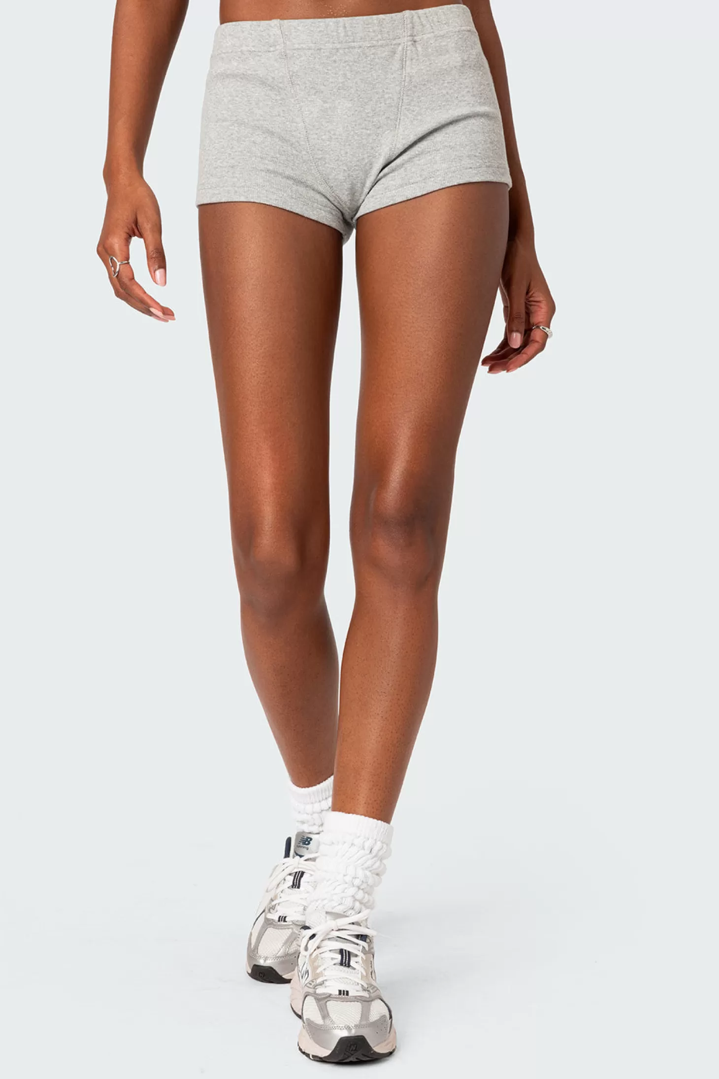 edikted Rebekah Ribbed Shorts* Shorts | Shorts