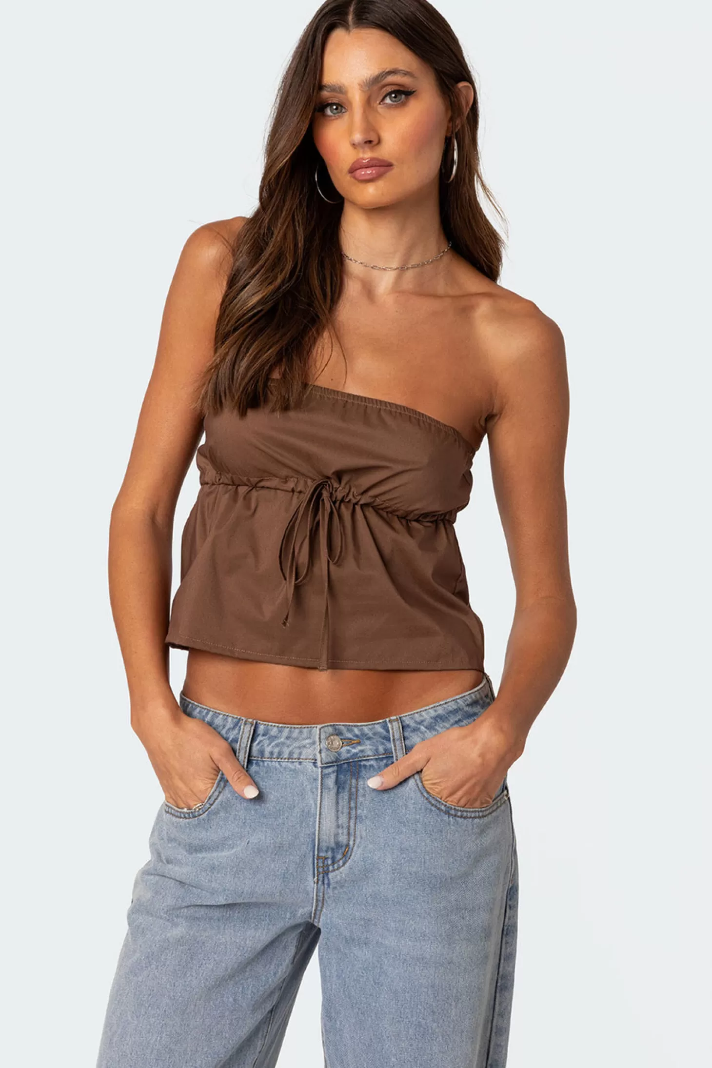 edikted Reva Strapless Top* Crop Tops | Strapless Tops