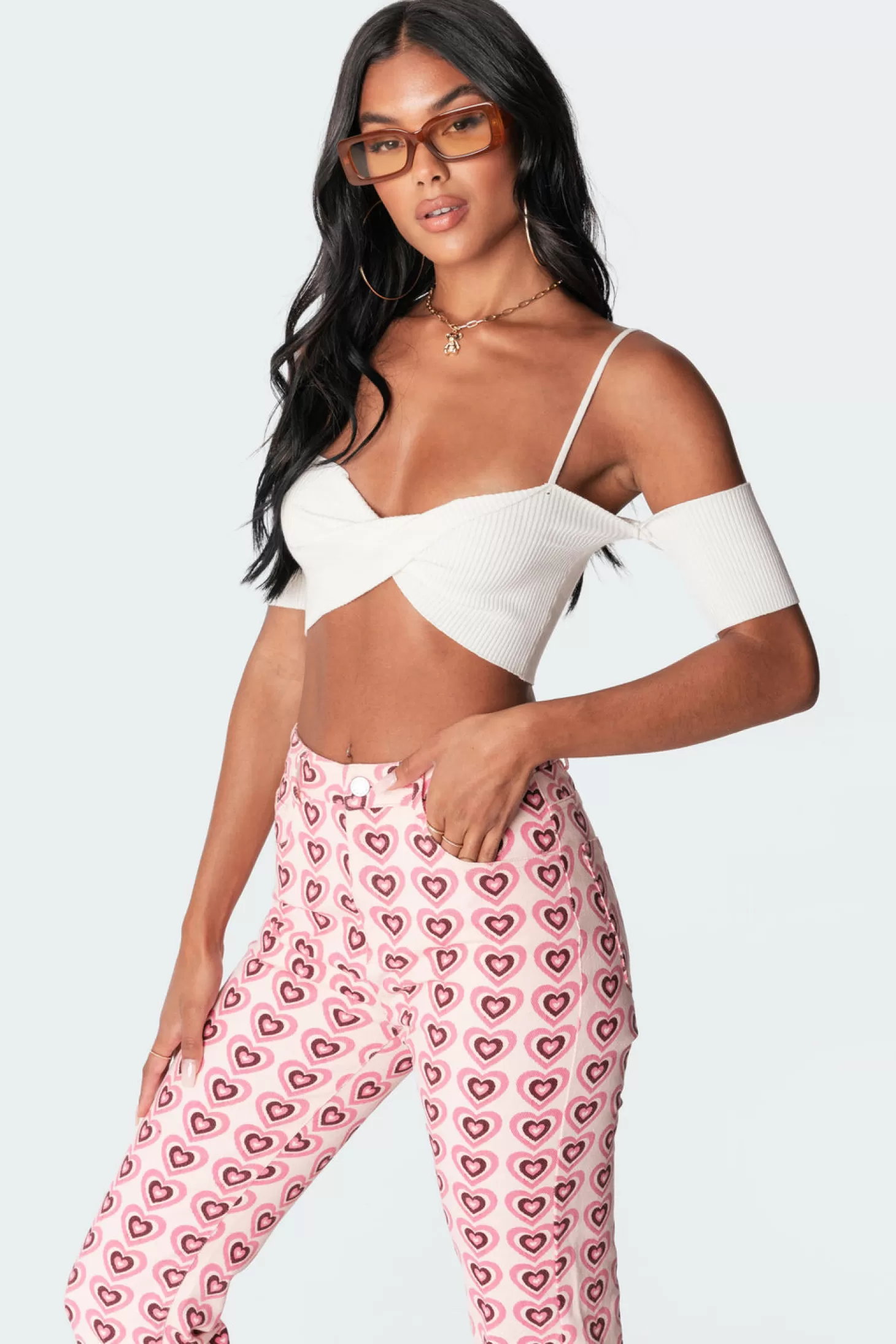 edikted Ria Knitted Crop Top* Knitted Tops | Sweaters & Knitwear