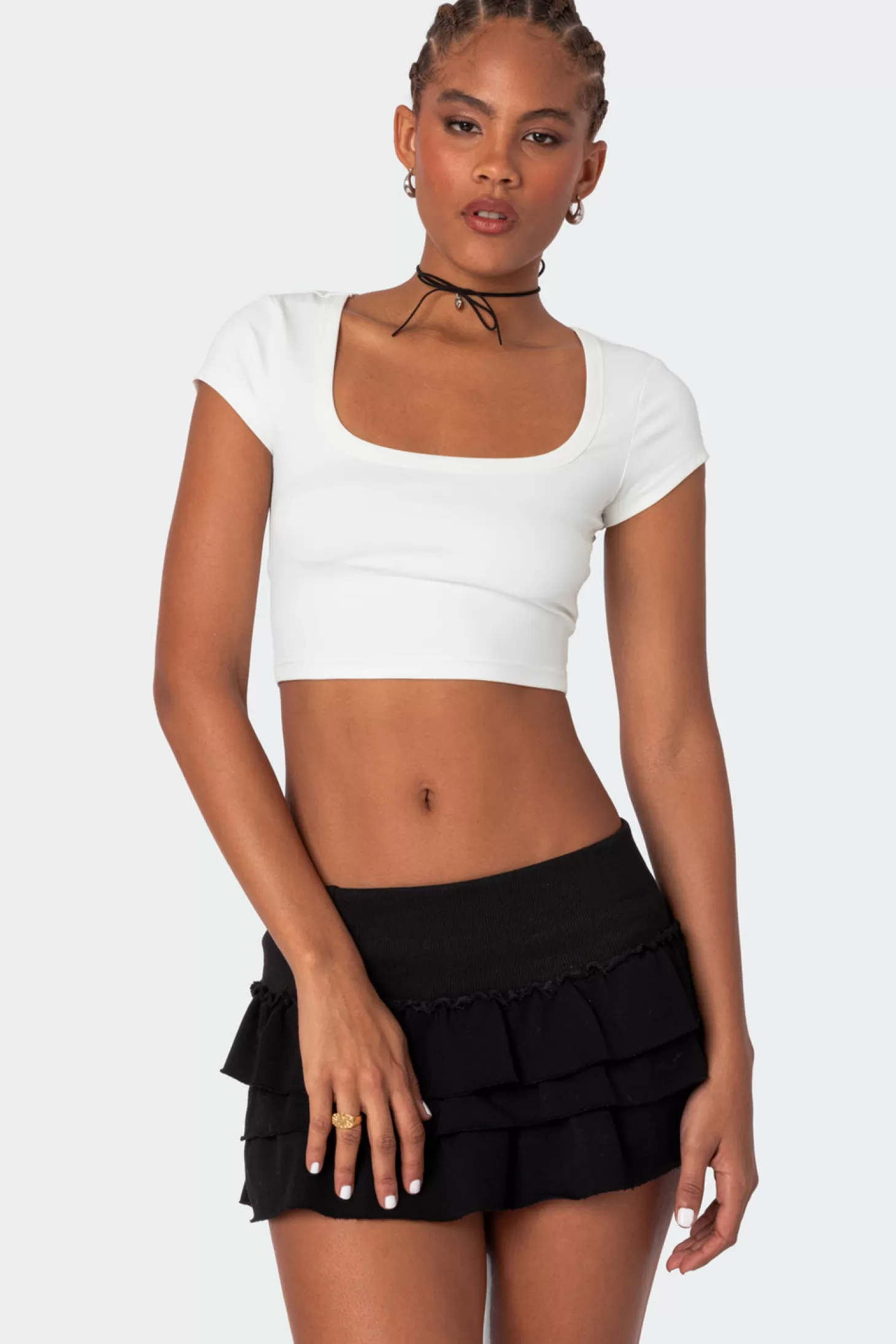 edikted Ricki Cropped T Shirt* Crop Tops | Tops