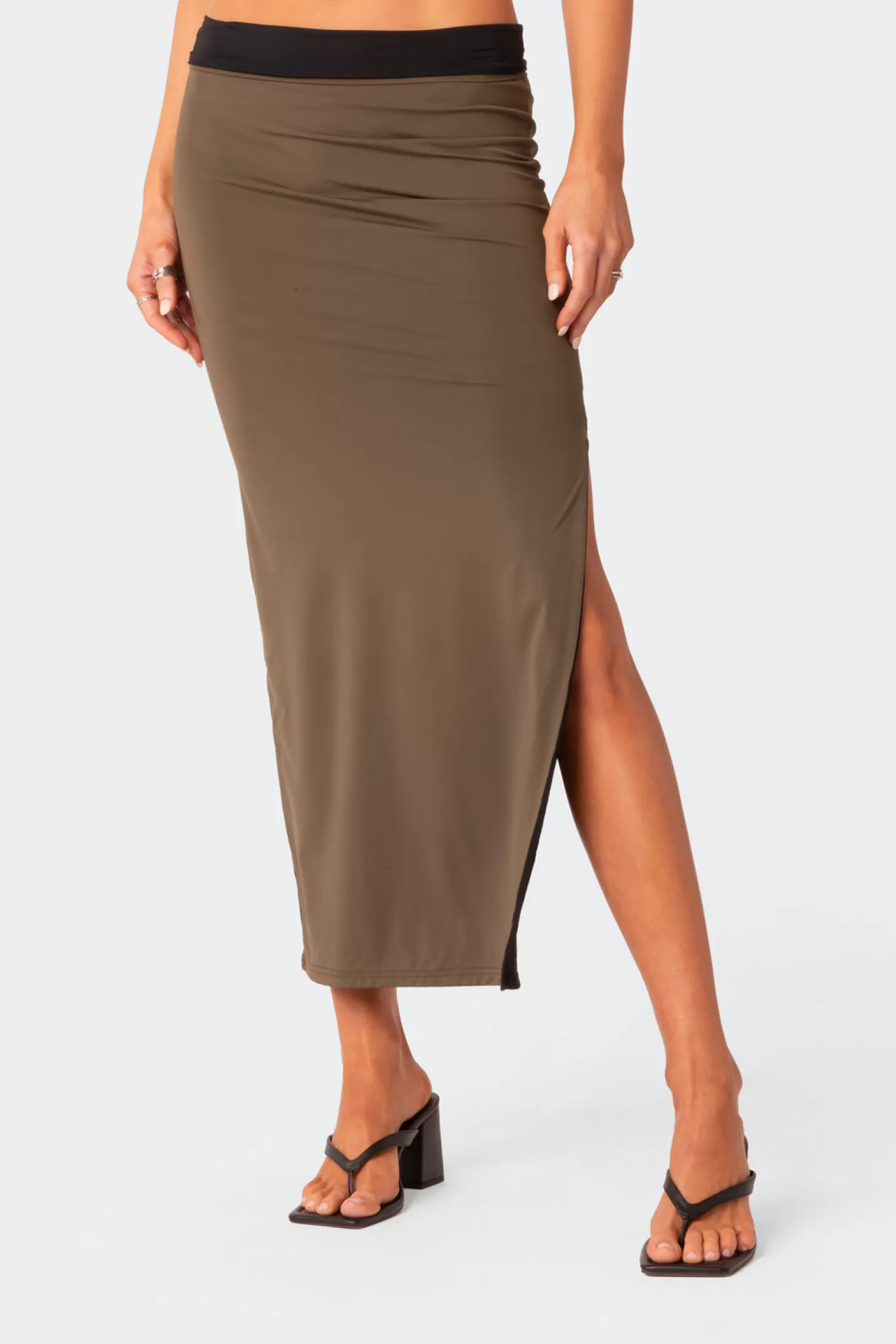 edikted Rissa Reversible Low Rise Slitted Maxi Skirt* Skirts | Skirts