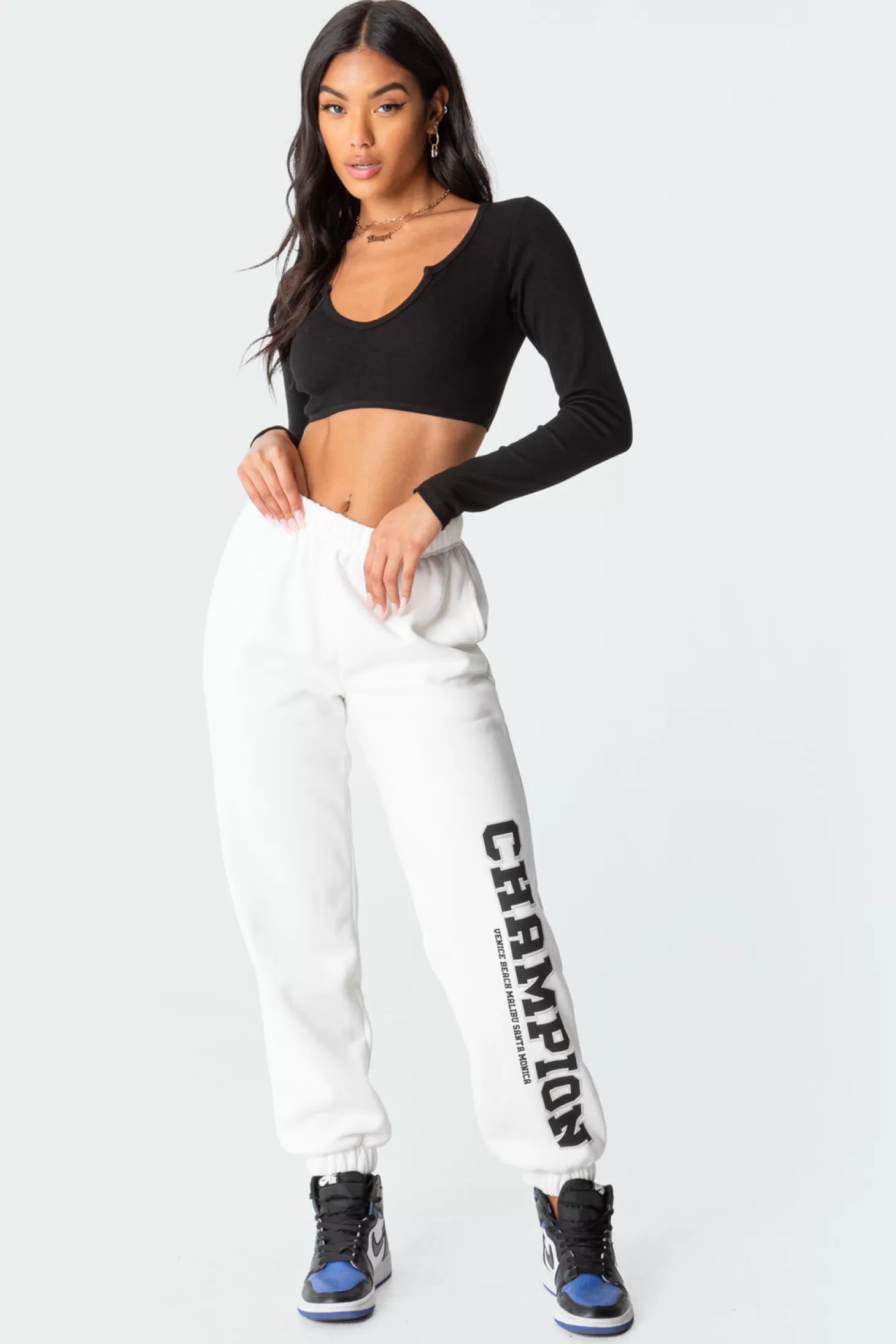 edikted Romance Ribbed Crop Top* Crop Tops | Long Sleeve Tops