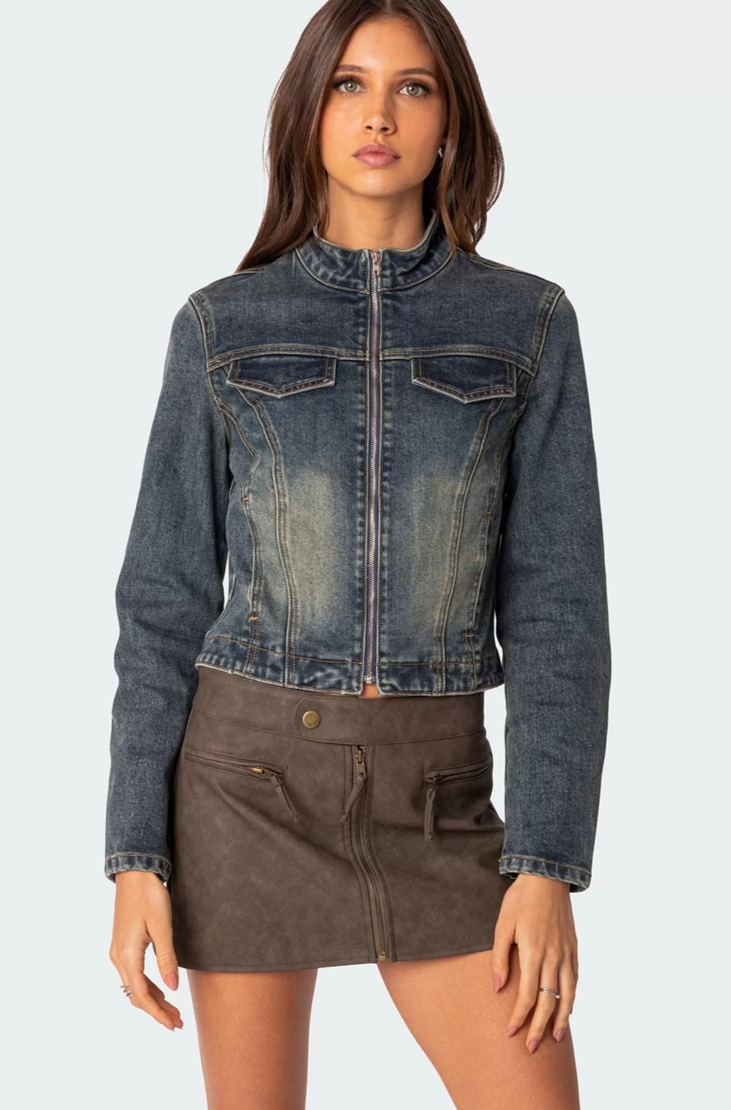 edikted Scorpio Washed Denim Jacket* Jackets & Coats | Denim