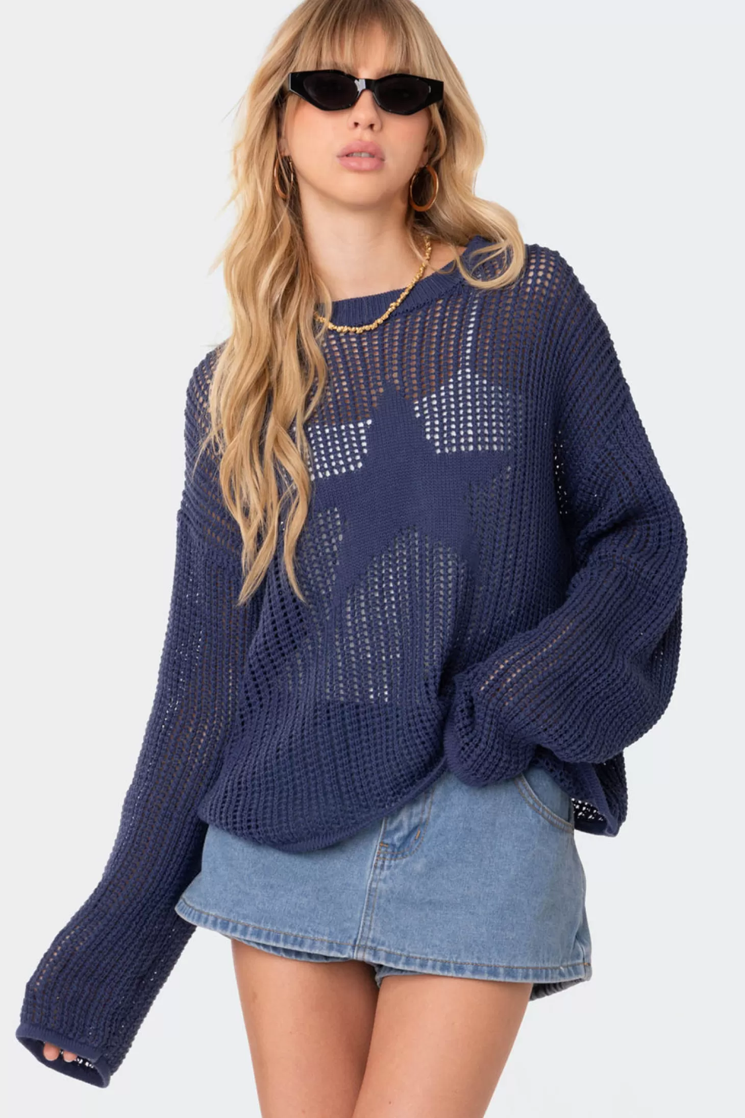 edikted Seeing Stars Oversized Sweater* Sweaters & Cardigans | Long Sleeve Tops