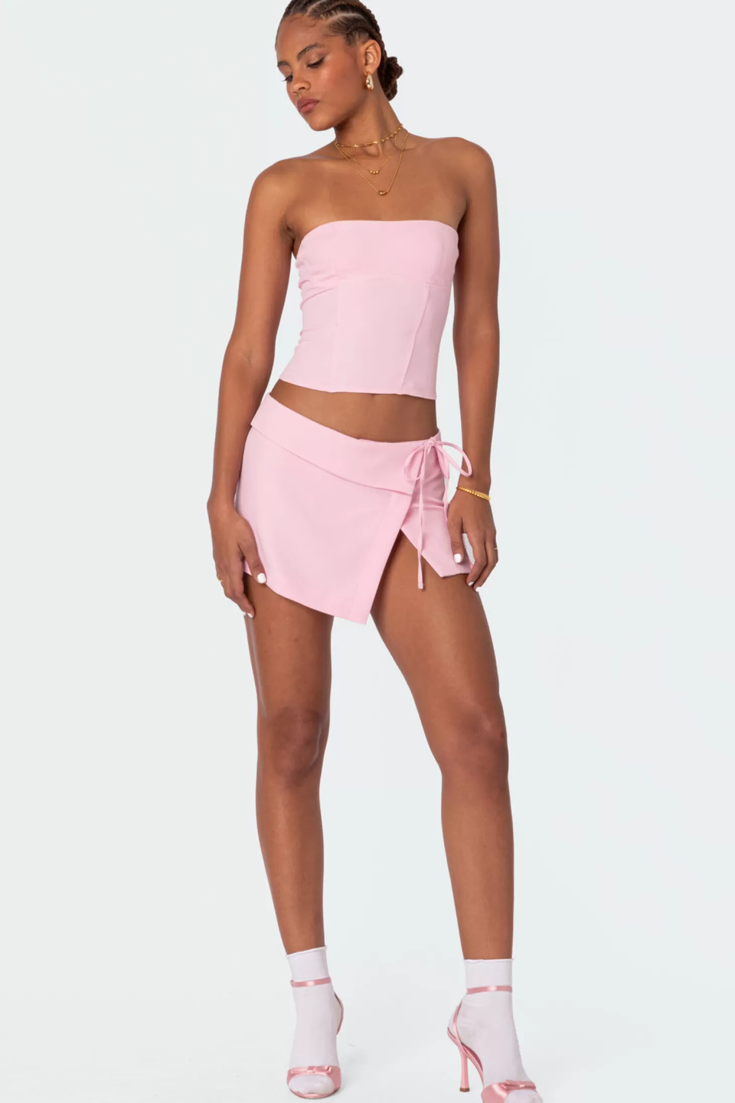 edikted Selena Asymmetric Wrap Mini Skirt* Skirts | Skirts