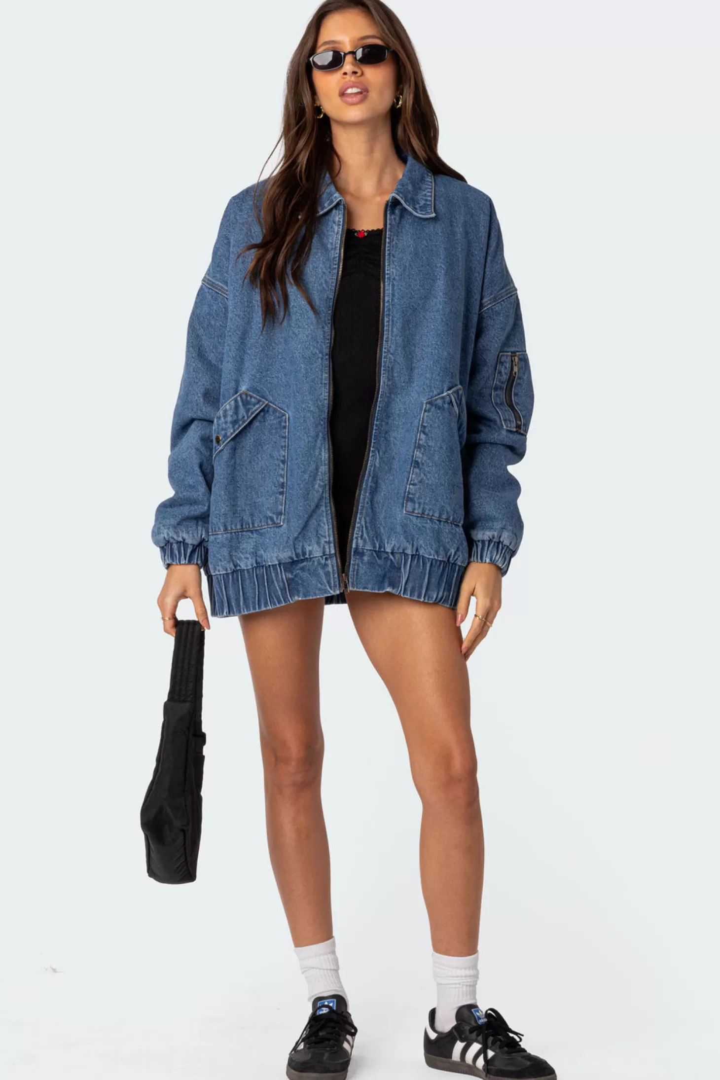 edikted Sophie Oversized Washed Denim Coat* Jackets & Coats | Denim