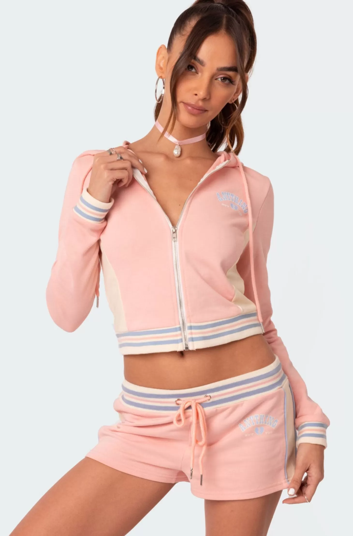 edikted Sporty Zip Up Hoodie* Hoodies & Sweatshirts | Hoodies & Sweatshirts