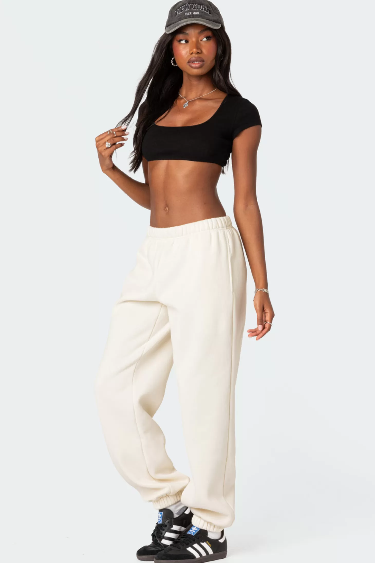 edikted Square Neck Ribbed Crop Top* Crop Tops