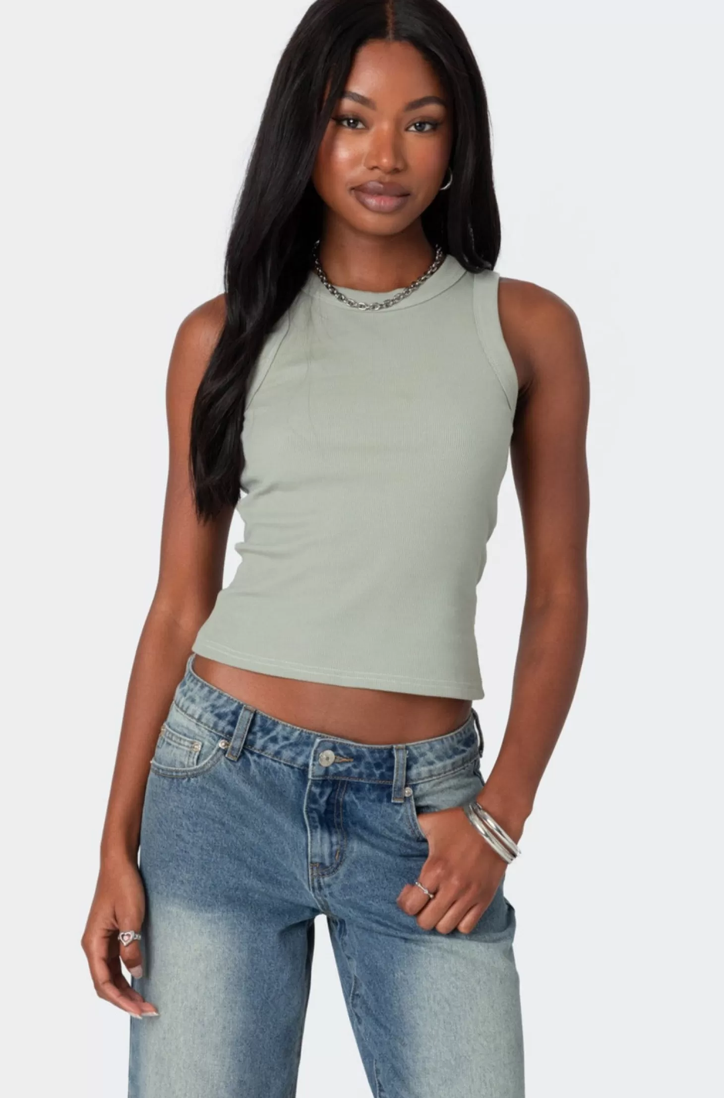 edikted Standard Ribbed Tank Top* Tank Tops | Tops