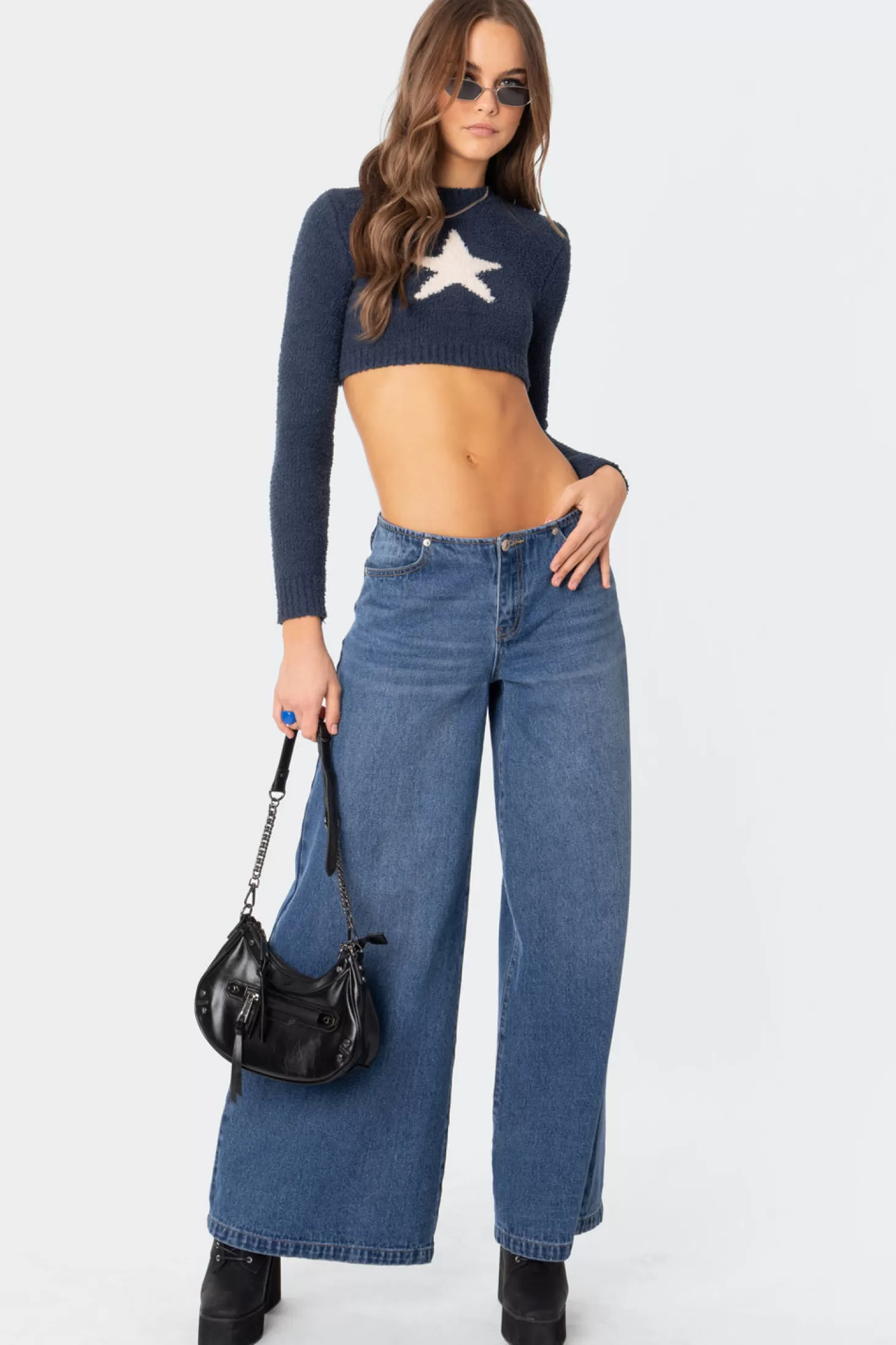 edikted Starry Super Soft Cropped Sweater* Crop Tops | Sweaters & Cardigans