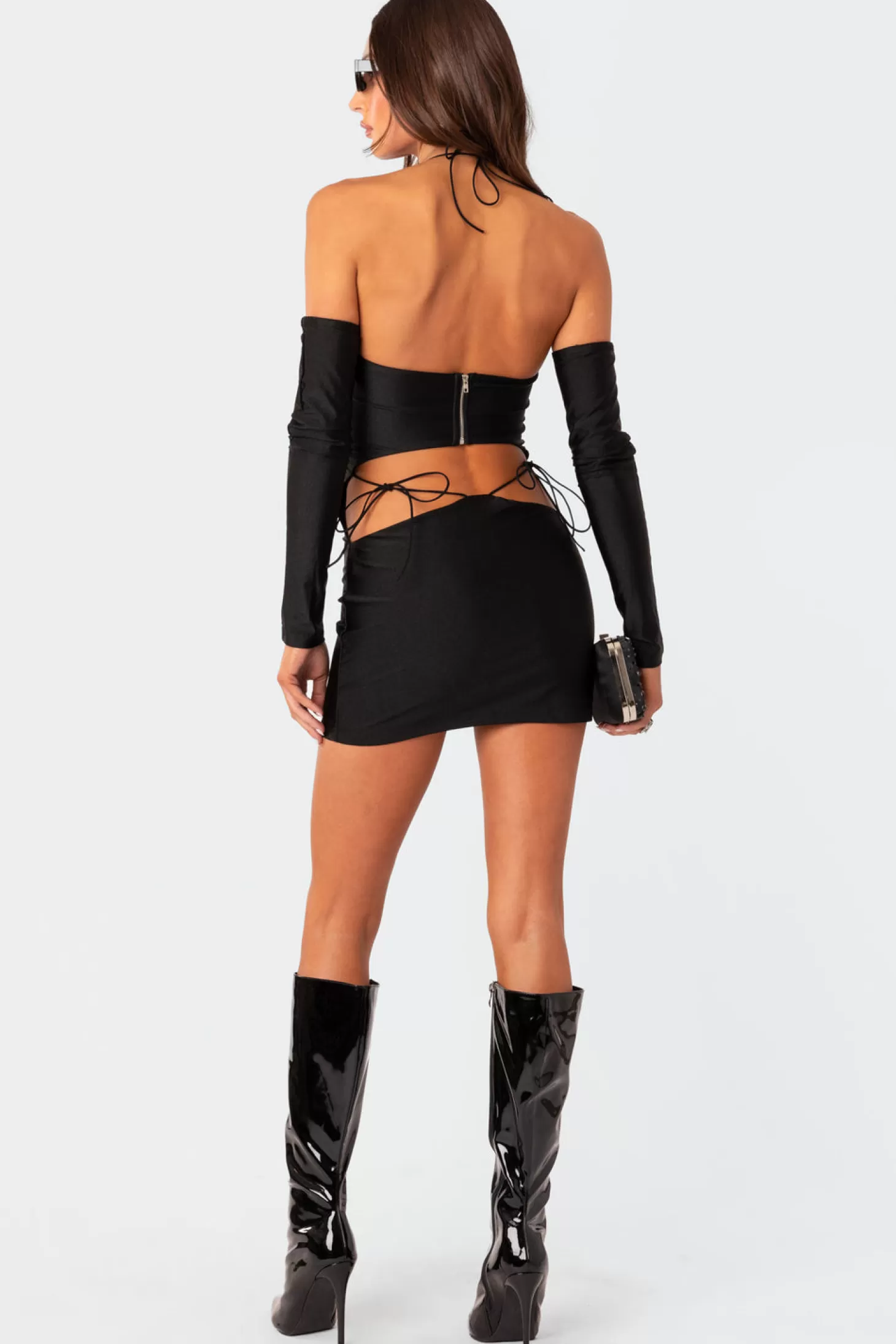 edikted Strappy Two Piece Cut Out Mini Dress* Mini Dresses | Long Sleeve Tops