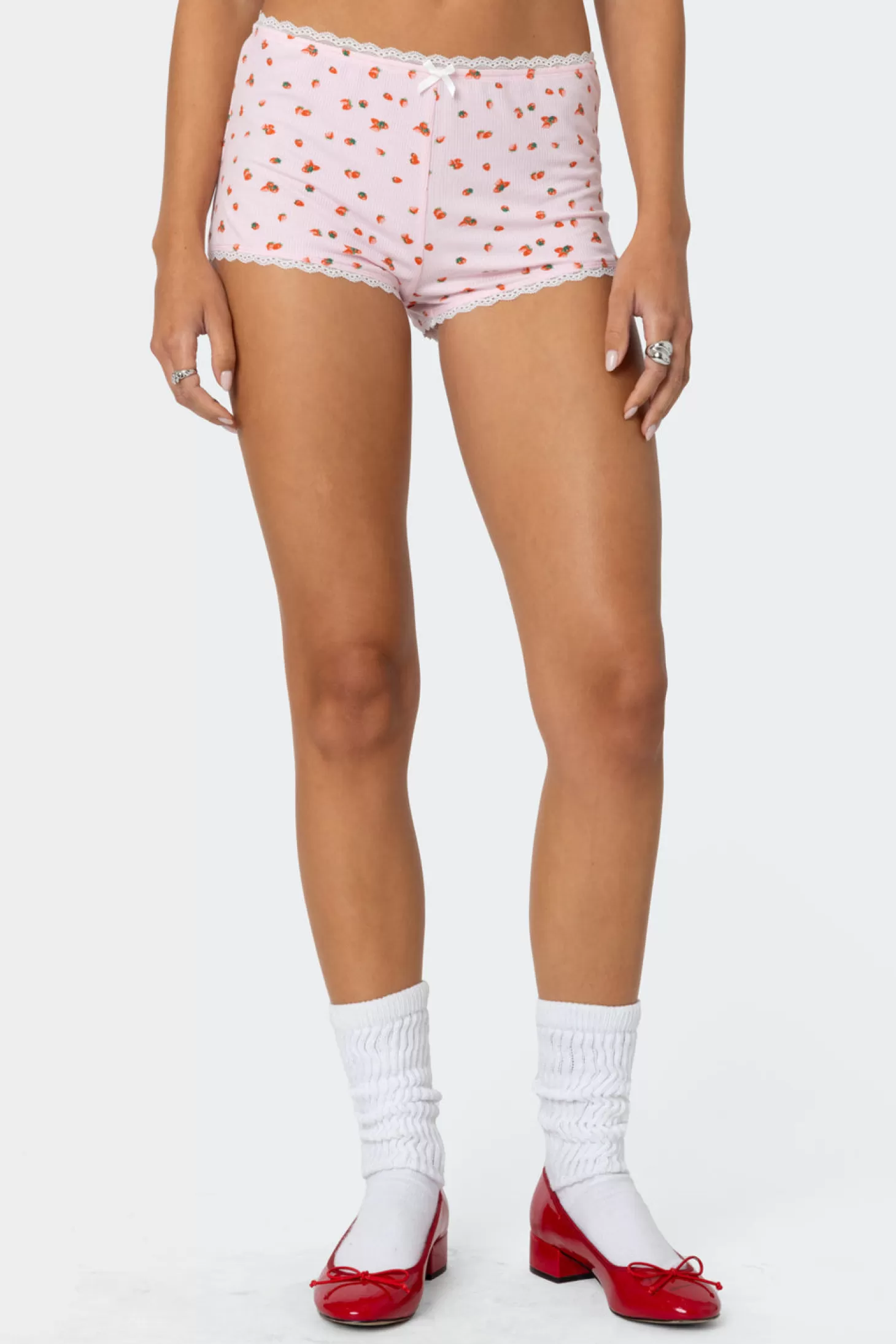 edikted Strawberry Girl Printed Micro Shorts* Shorts | Shorts