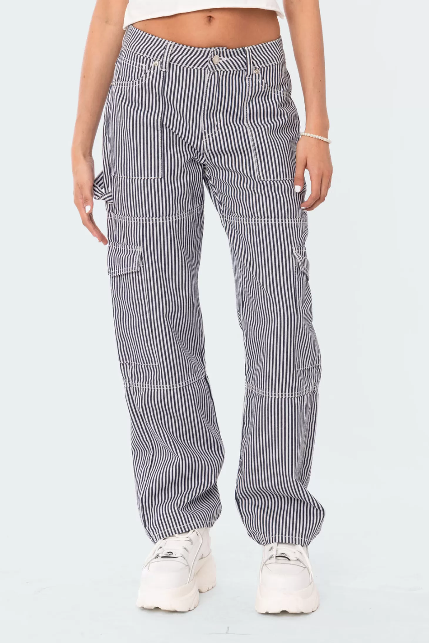 edikted Stripe Out Cargo Pants* Pants | Pants