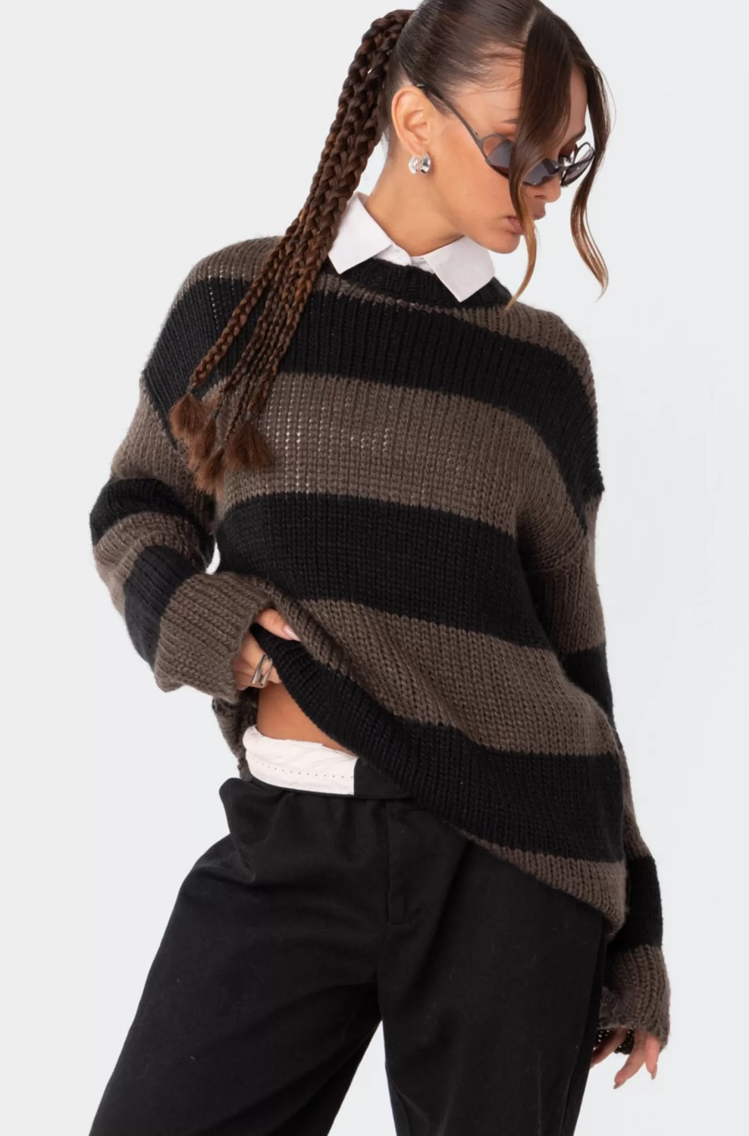 edikted Striped Oversized Sweater* Sweaters & Cardigans | Long Sleeve Tops