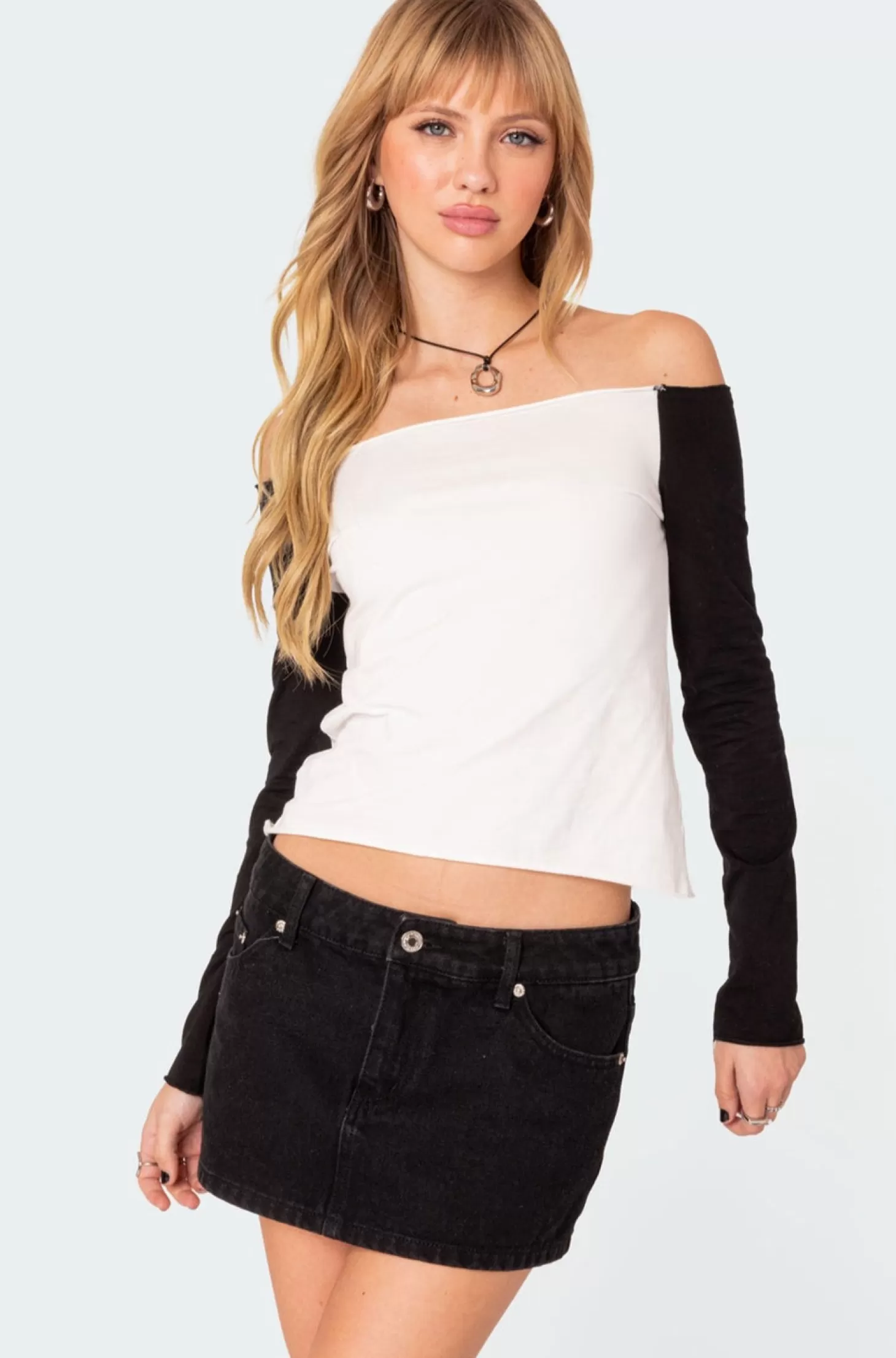 edikted Tom Off Shoulder Top* Long Sleeve Tops | Basics