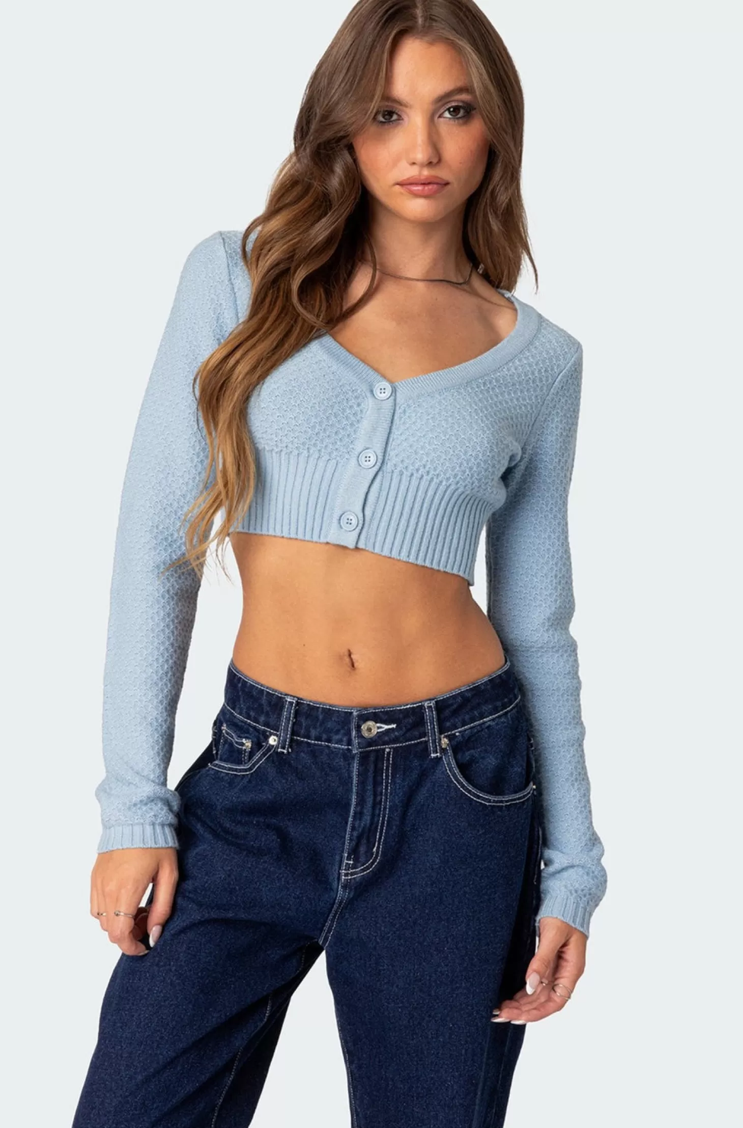 edikted V Neck Cropped Cardigan* Crop Tops | Sweaters & Cardigans