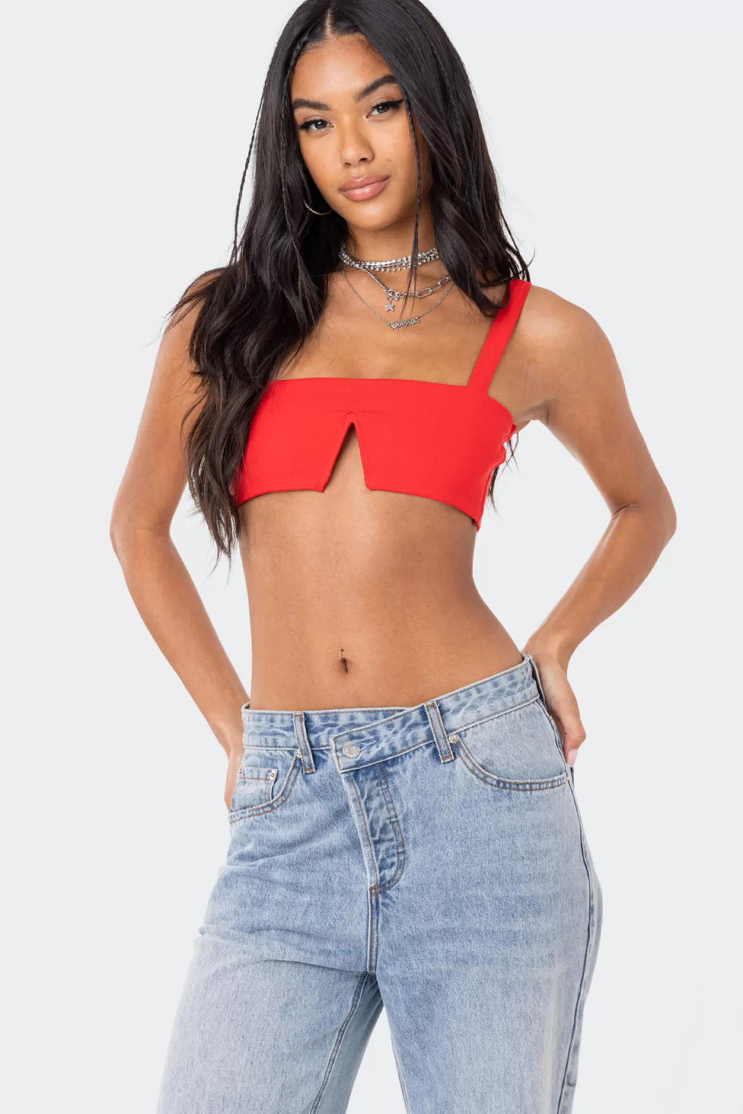 edikted Valeria V Crop Top* Crop Tops