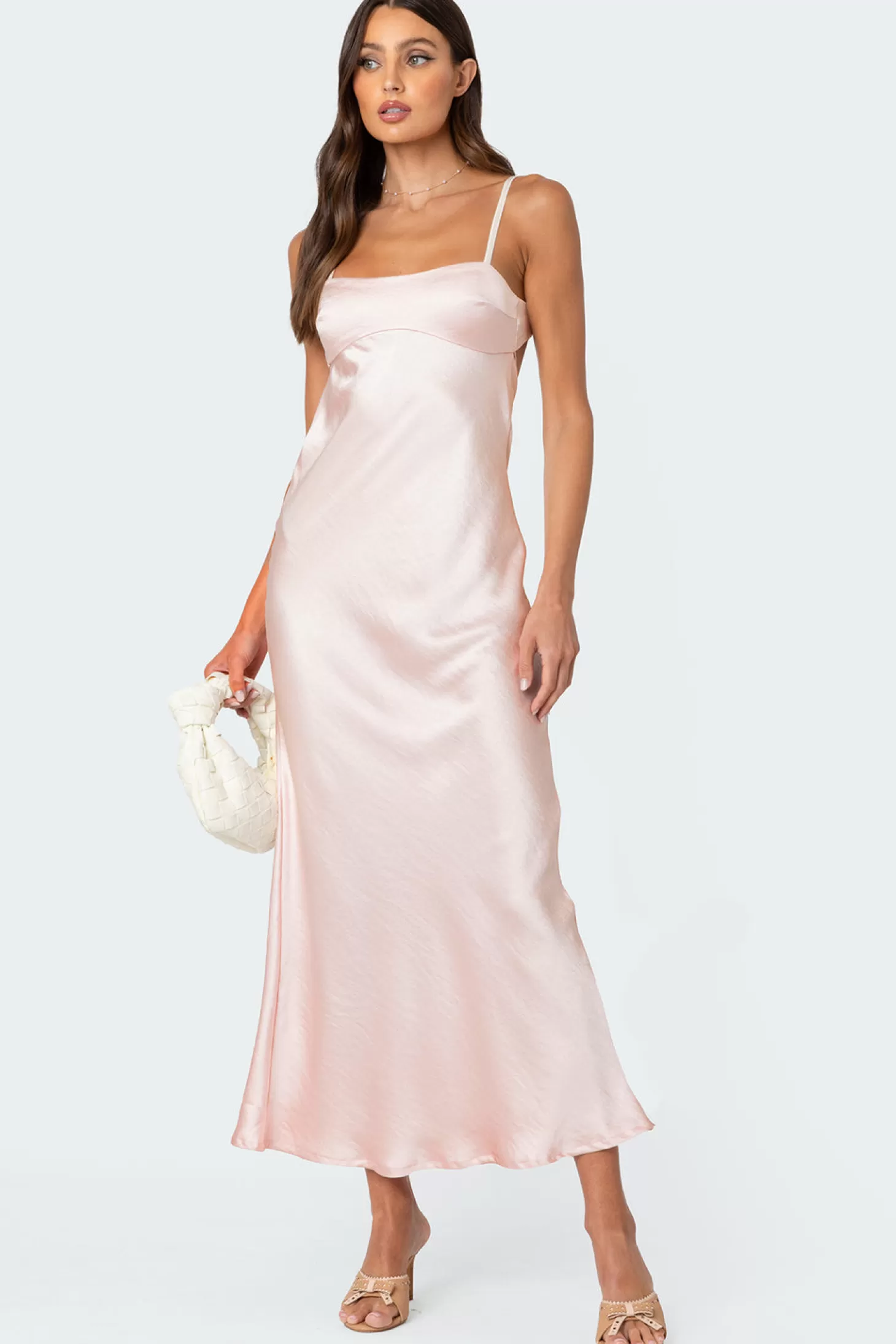 edikted Vienna Open Back Satin Maxi Dress* Maxi Dresses | Dresses