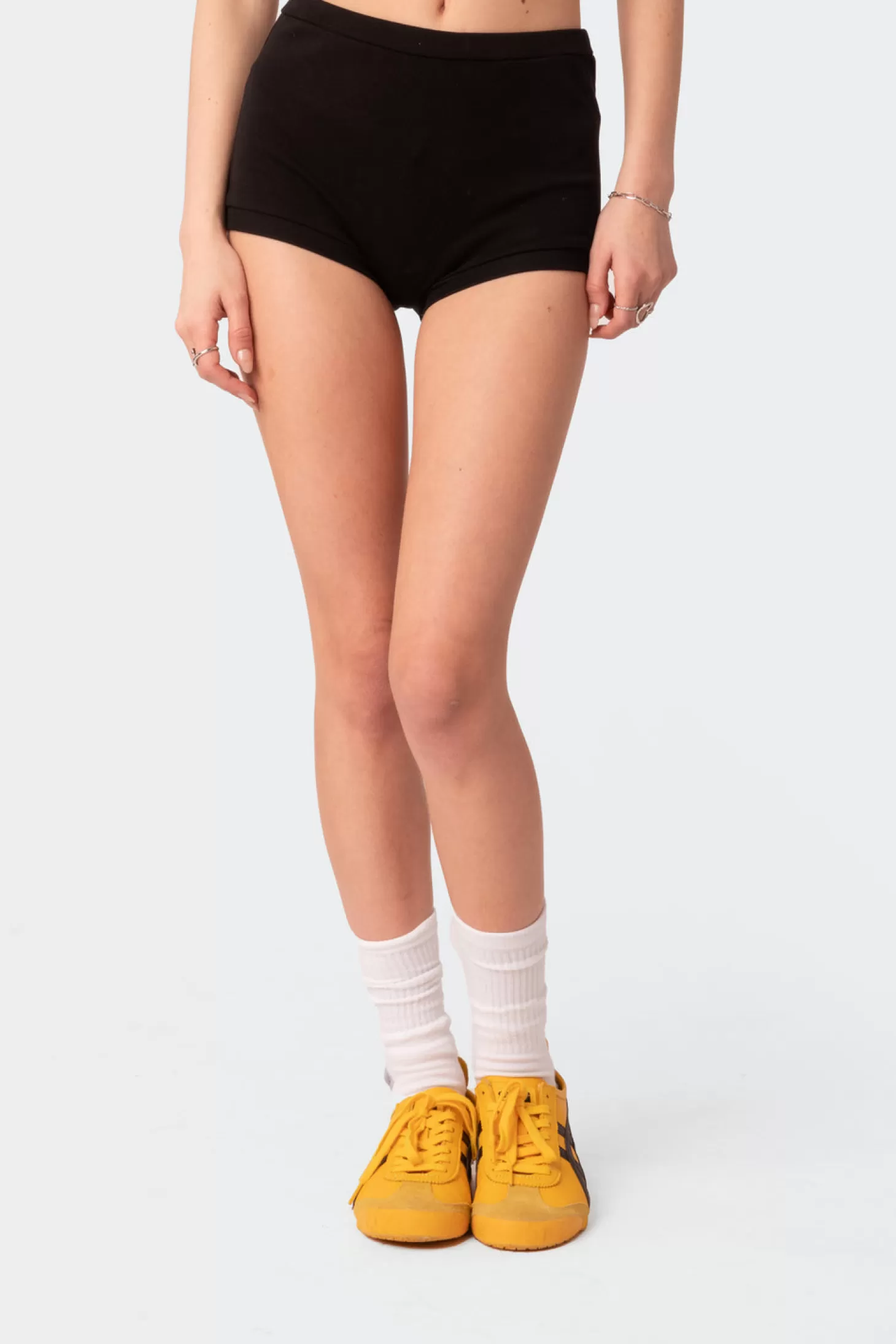 edikted Weekend Ribbed High Rise Mini Shorts* Shorts | Shorts