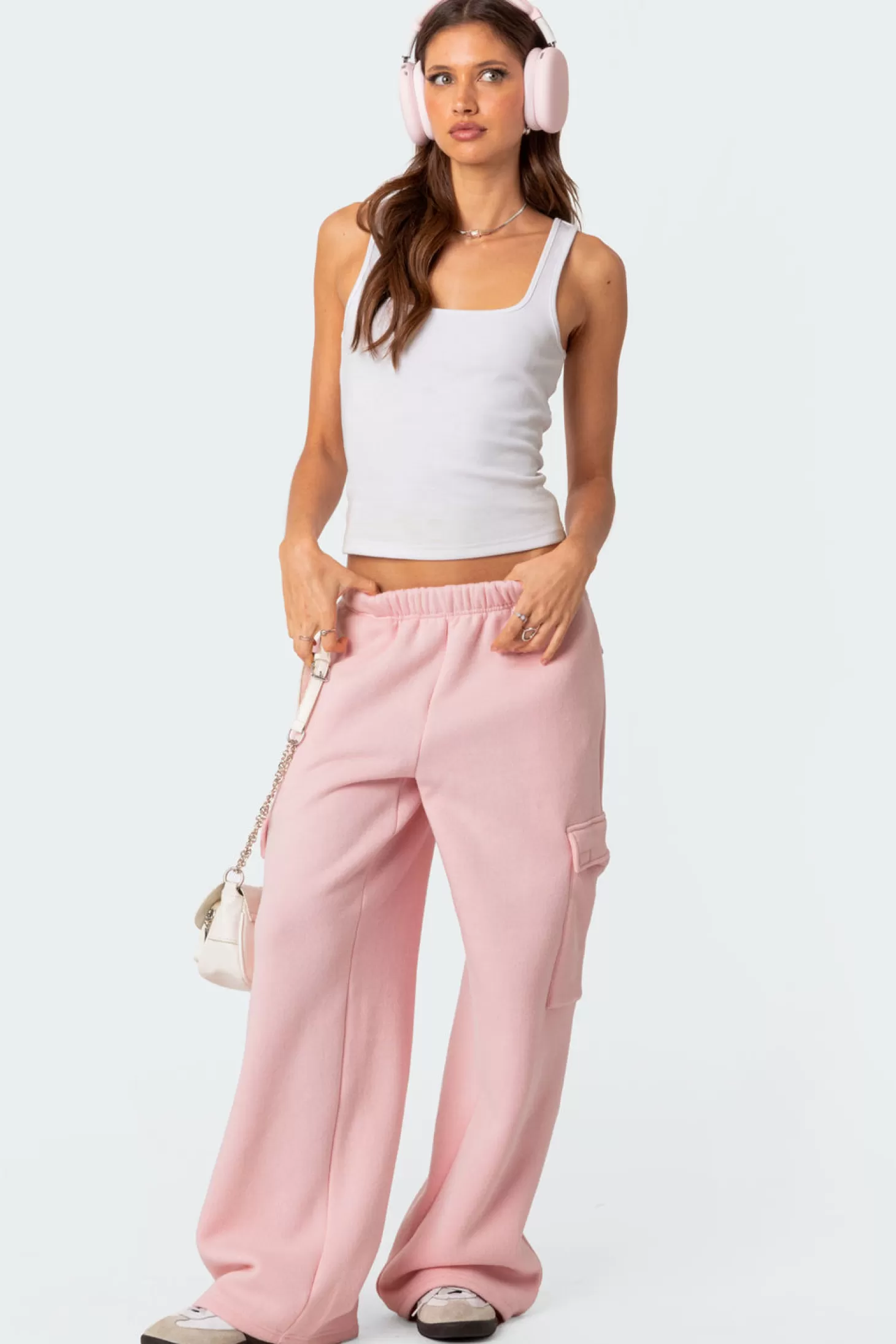 edikted Wide Leg Cargo Sweatpants* Pants | Pants