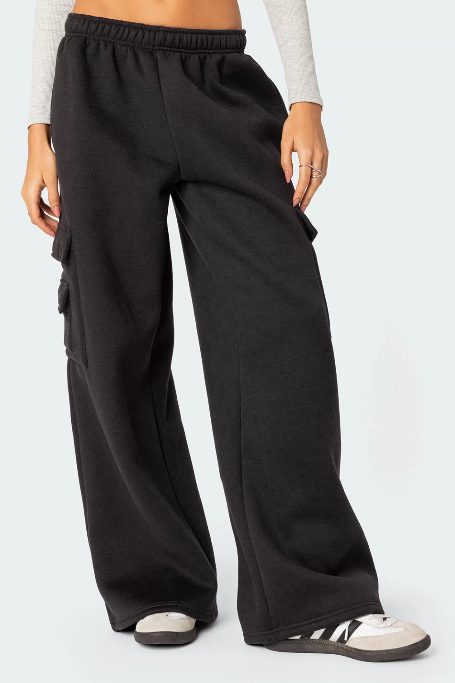 edikted Wide Leg Cargo Sweatpants* Pants | Pants