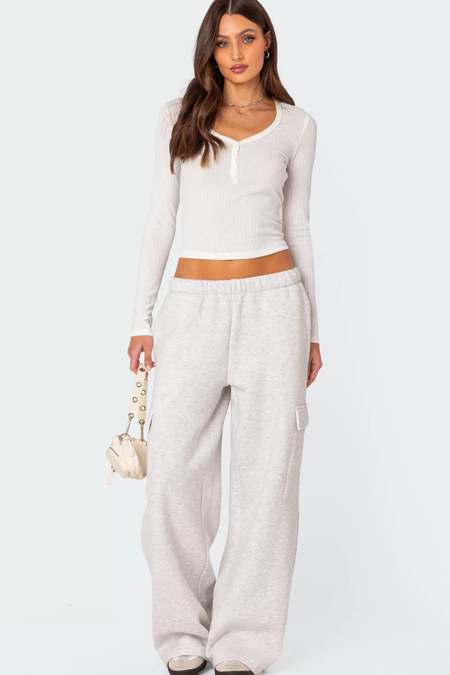 edikted Wide Leg Cargo Sweatpants* Cargo Pants | Pants