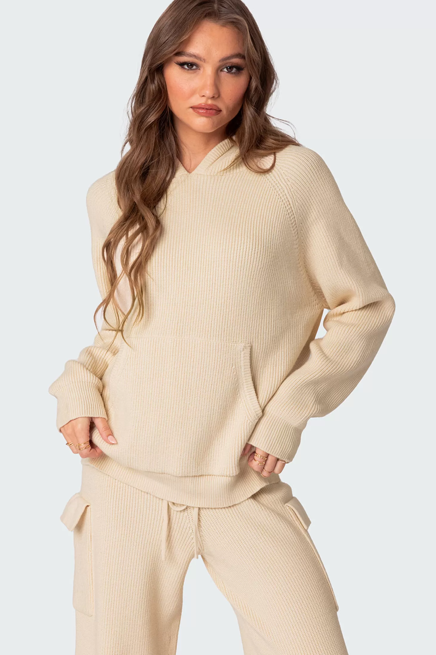 edikted Wynter Oversized Knit Hoodie* Hoodies & Sweatshirts | Hoodies & Sweatshirts