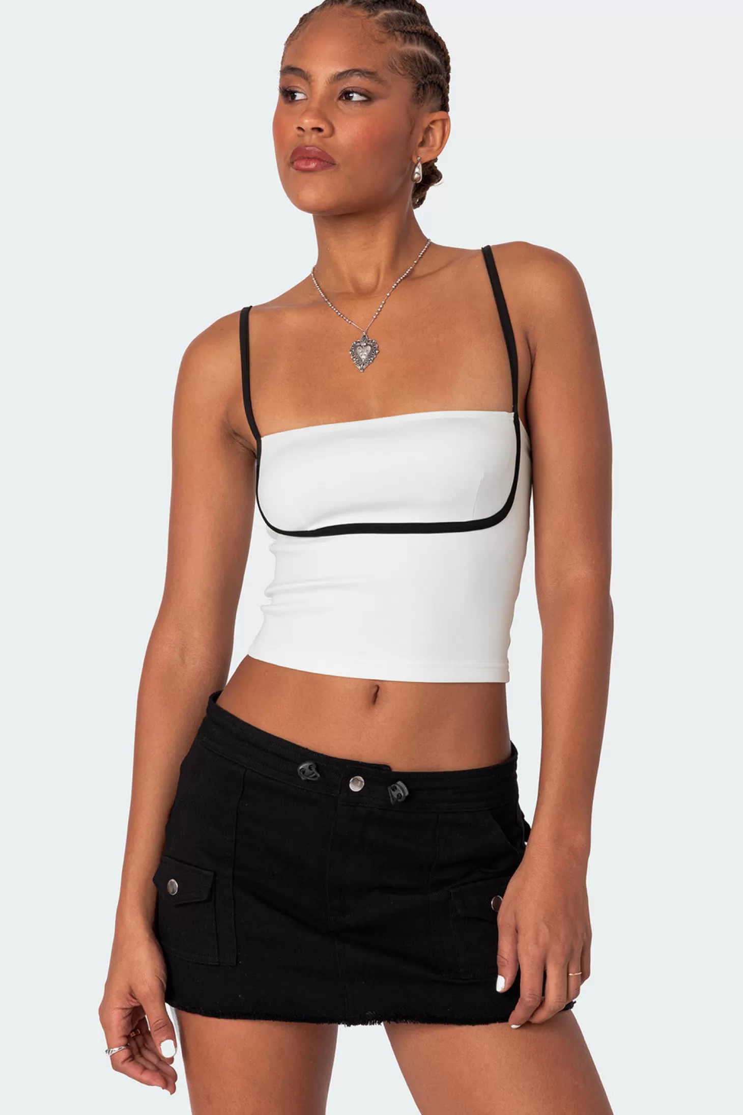 edikted Yang Contrast Strap Tank Top* Tank Tops | Tops