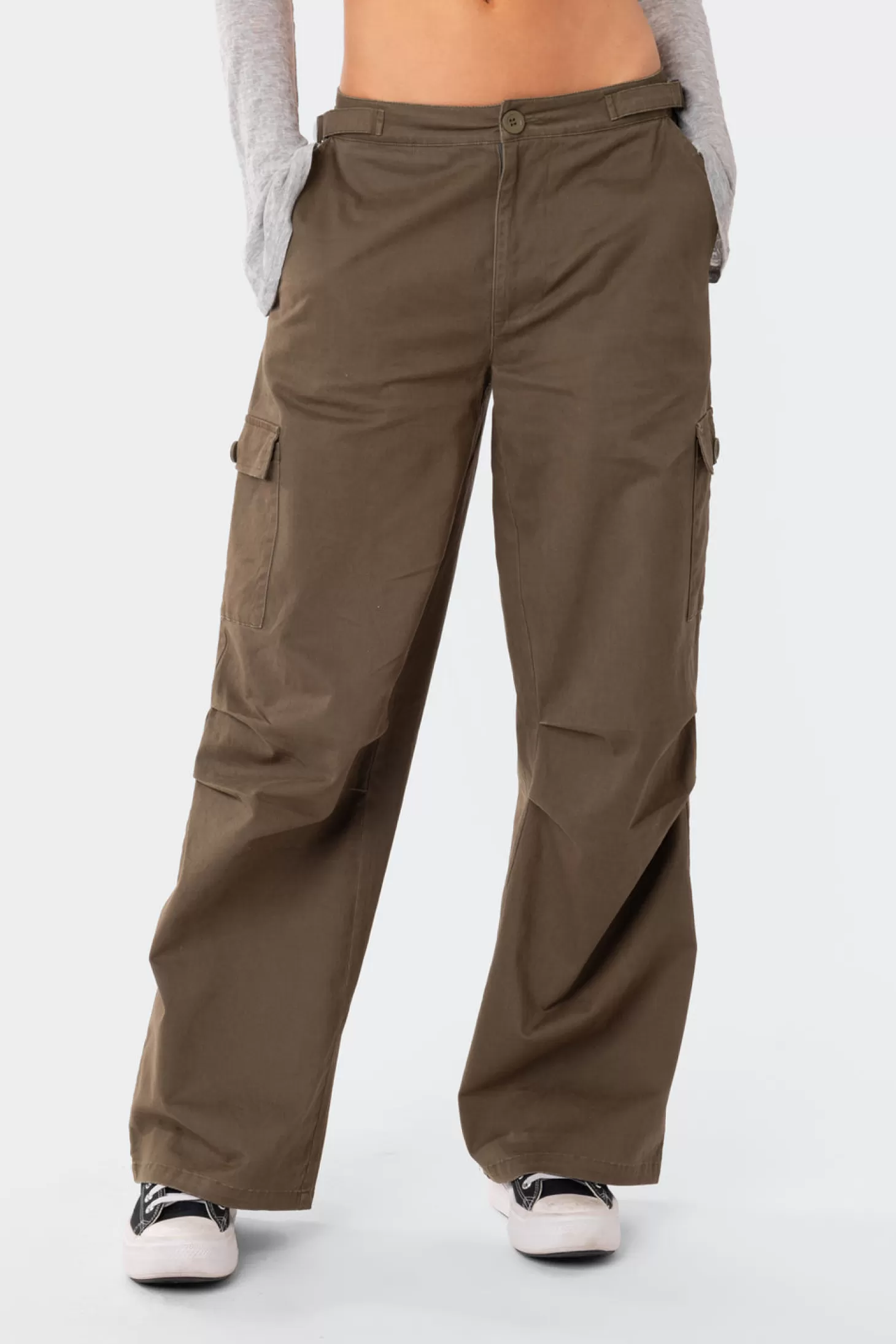 edikted Zahara Low-Rise Oversized Cargo Pants* Pants | Pants